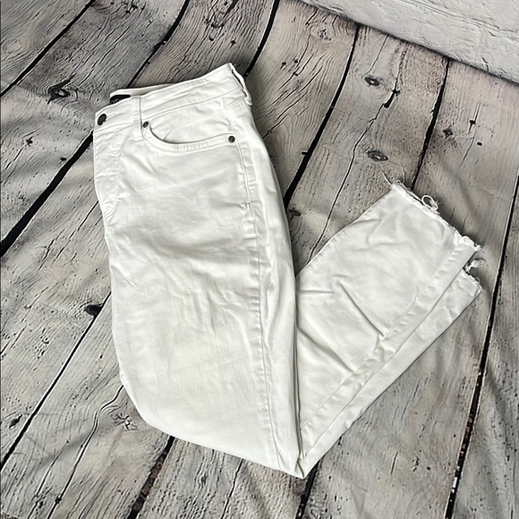NYDJ Alina White Cropped Ankle Jeans - Picture 1 of 8